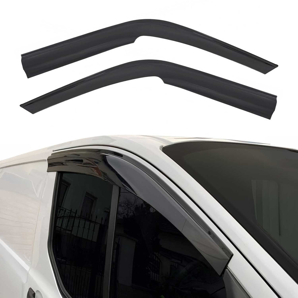 Windabweiser Regenabweiser für Fiat Ducato 2006-2014 Kunststoff Schwarz 2x