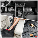 Fußmatten & Kofferraumwanne Set für Audi A4 B8 Limousine 2009-2016 Schwarz