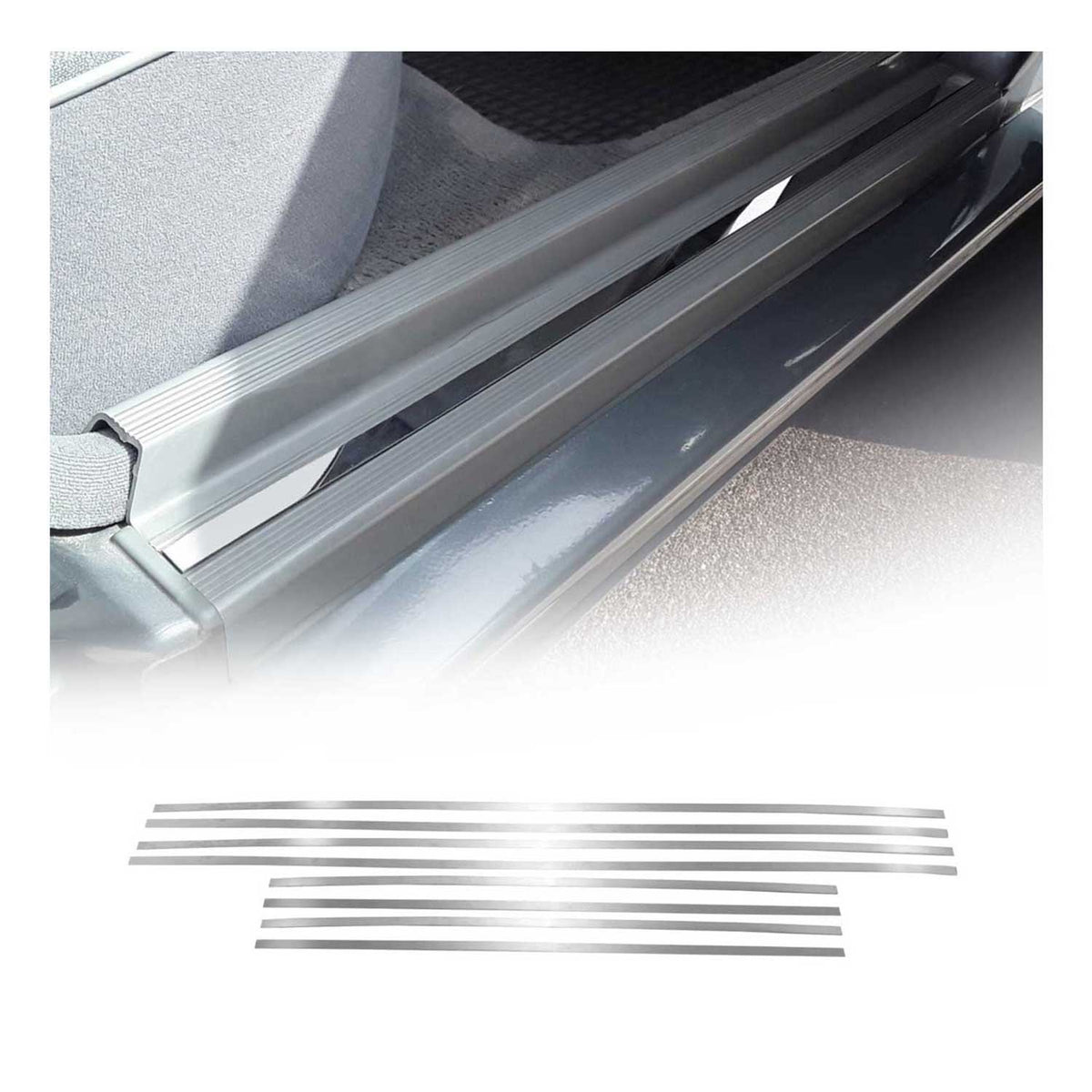 Einstiegsleisten Türschweller für Mercedes C Klasse W202 1993-2000 Edelstahl 8x