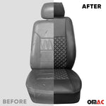 Sitzbezüge Schonbezüge für Ford Transit 2000-2009 Kunstleder Schwarz 2+1