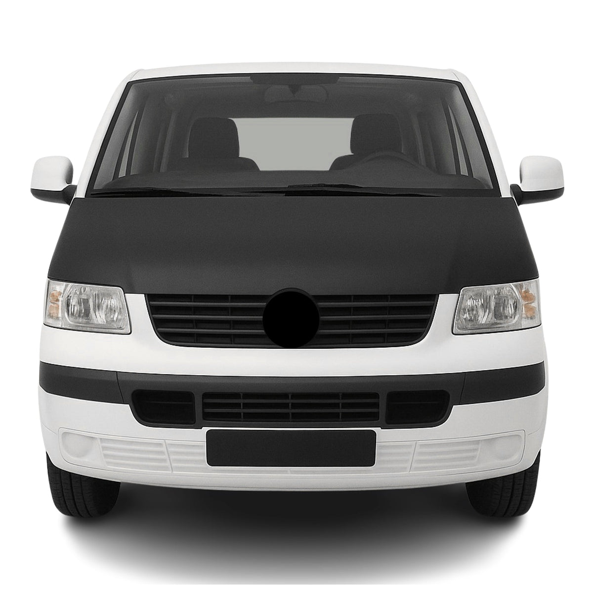 Haubenbra Bonnet Bra Steinschlagschutz für VW Transporter T5 2003-2010 Schwarz