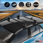 Menabo Dachträger Grundtäger für Hyundai Elantra mk5 2011-2016 50kg Schwarz 2x