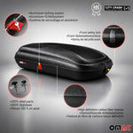 OMAC Dachbox Dachkoffer Gepäckbox 320 Liter Carbonlook Abschließbar Autobox TÜV
