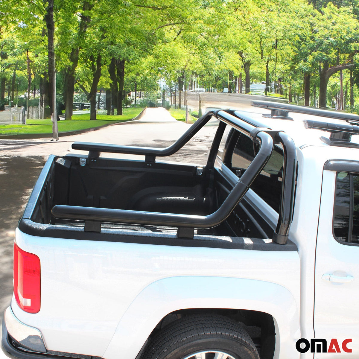 Überrollbügel Rollbar für Ford Ranger 2011-2026 Gefärbten Stahl Ø76 Schwarz