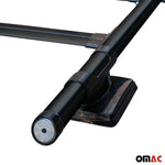 Dachreling & Dachträger Satz für Ford Ranger Double Cab 2007-2012 Alu Schwarz 4x