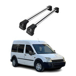 Dachträger Gepäckträger für Ford Transit Connect 2002-2014 Silber Aluminium 2x