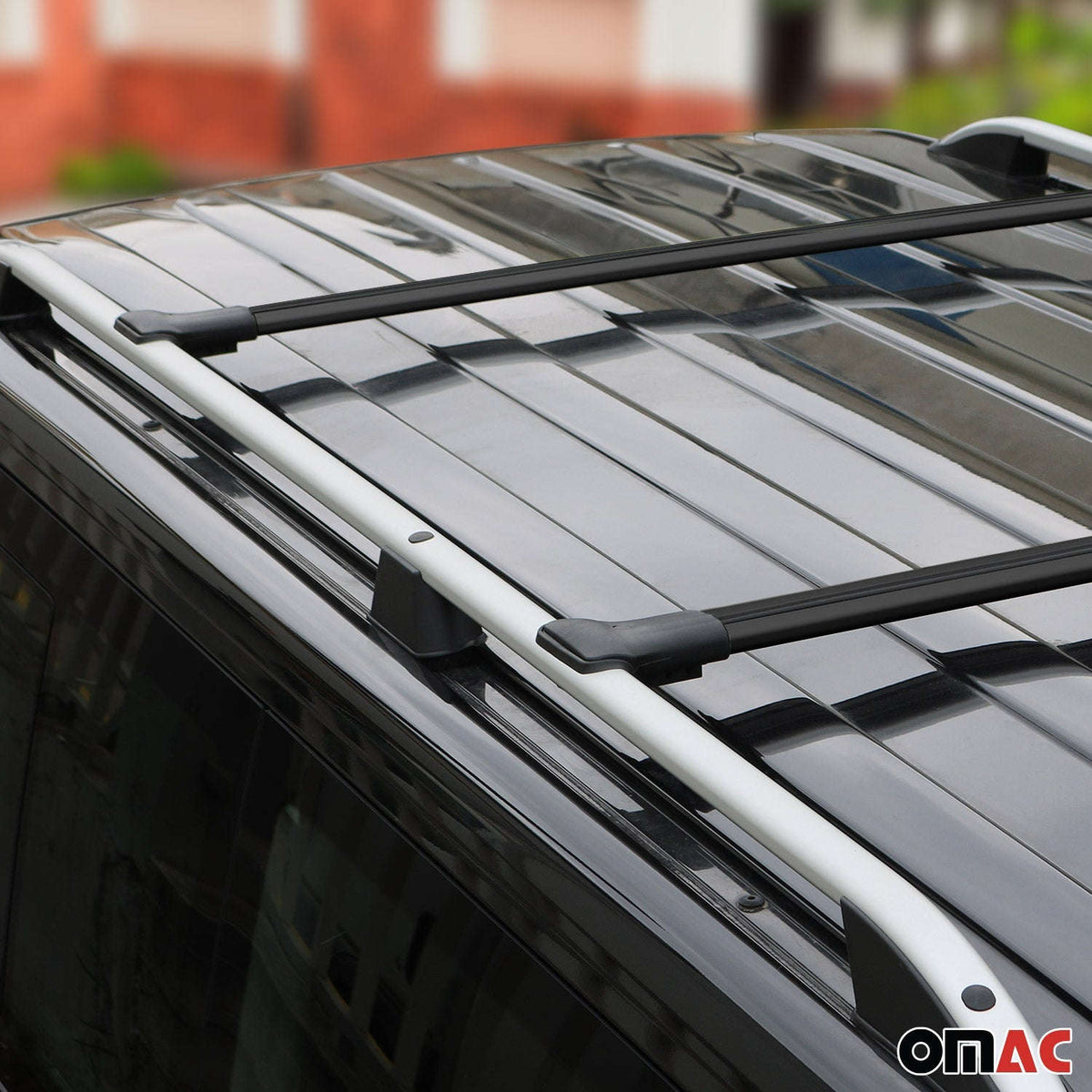 Dachträger Grundtäger für Mercedes Vito W638 1996-2003 75kg Alu Schwarz 2 tlg Namma Markt