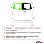 Heckscheibe Flügeltürfenster für Opel Vivaro C 2019-2026 L1 L2 L3 Hinten Links