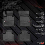 OMAC Gummi Fußmatten für Mini Countryman F60 2017-2024 Premium Gummi Schwarz 4x