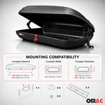 OMAC Dachbox Dachkoffer Gepäckbox 320 Liter Carbonlook Abschließbar Autobox TÜV