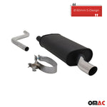 Novus Sportauspuff für VW Polo 2/3 86C 1x60mm S-Design Endschalldämpfer mit ABE