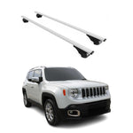 Dachträger Grundträger für Jeep Renegade 2015-2025 75kg Stahl Silber 2 tlg