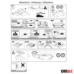 Menabo Dachträger Grundtäger für Volvo V40 2016-2019 FL 50kg Alu Silber 2 tlg