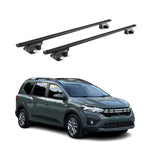 Dachträger Grundtäger für Dacia Jogger 2021-2027 90kg Alu Schwarz 2 tlg ABE