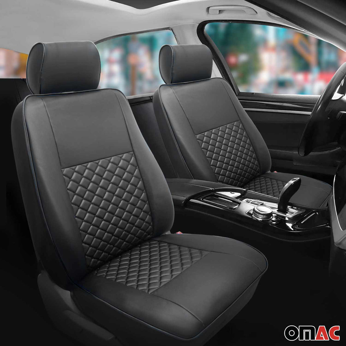 Sitzbezüge Schonbezüge für Ford Transit 2000-2013 Kunstleder Schwarz 1tlg
