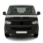 Haubenbra Steinschlagschutz für VW Transporter T5 2003-2010 Schwarz Halb