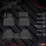OMAC Gummi Fußmatten für BMW X5 G05 2019-2026 Premium TPE Automatten Schwarz 3x