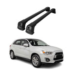 Dachträger Grundtäger für Mitsubishi ASX 2010-2023 75kg Aluminium Schwarz 2 tlg