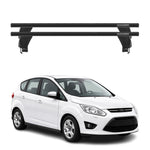 Menabo Dachträger Grundtäger für Ford C-Max 2010-2019 50kg Alu Schwarz 2 tlg