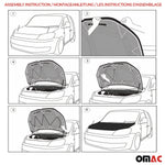 Haubenbra Steinschlagschutz Bonnet Bra für Citroen Jumper 2006-2014 Schwarz 1tlg