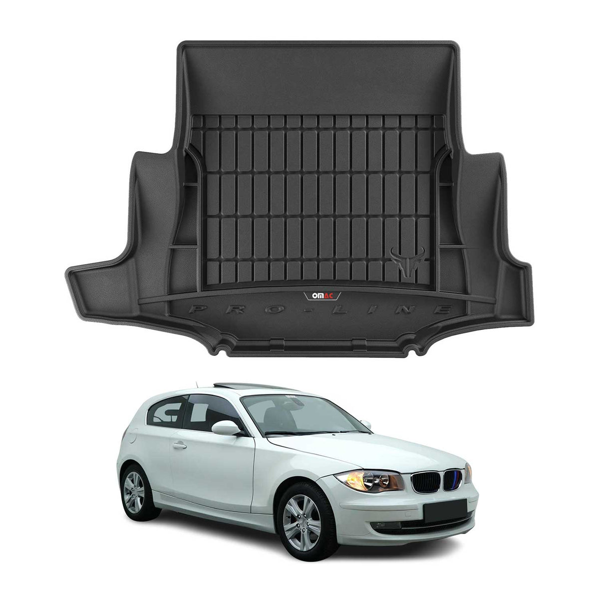 OMAC Gummi Kofferraumwanne für BMW 1er E81 3tür 2006-2012 TPE Laderaumwanne