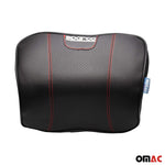 SPARCO Auto Nackenkissen Reisekissen Schwarz Ergonomische Memory-Schaum Kissen