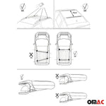 Dachträger Grundtäger für Honda CR-V mk1 1995-2001 75kg Aluminium Schwarz 2 tlg Namma Markt