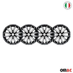 Radblenden Radkappen Radzierblenden für 14" Zoll Stahlfelgen Schwarz weiß 4x