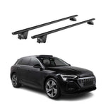 Dachträger Grundtäger für Audi e-Tron 2018-2025 100kg Alu Schwarz 2 tlg ABE Namma Markt