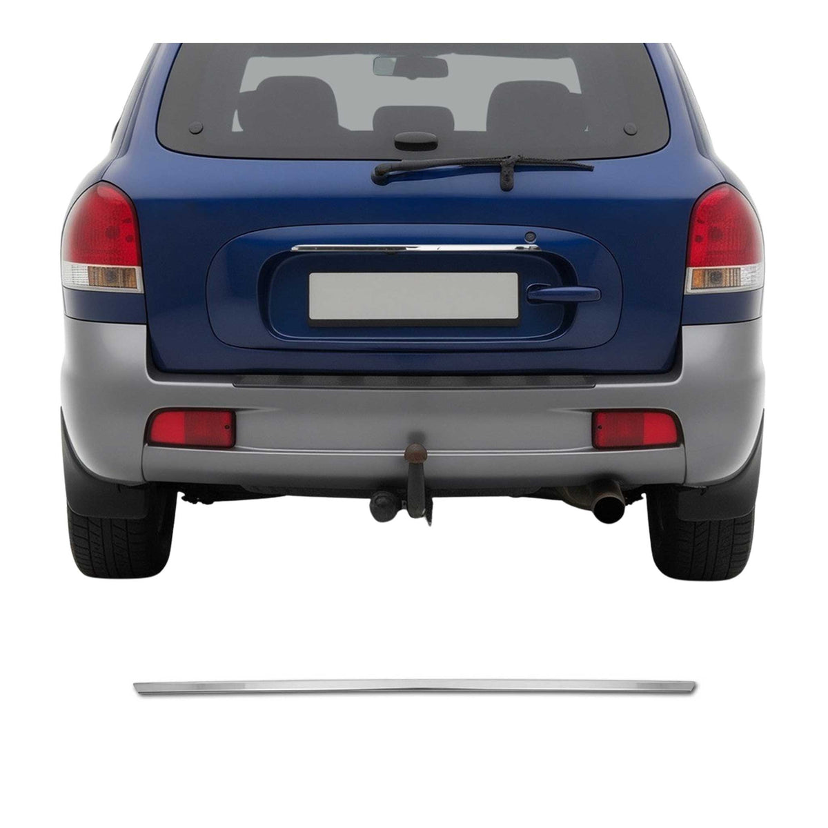 Heckklappe Kofferraumöffner Griff für Hyundai Santa Fe 2001-2006 Edelstahl Chrom