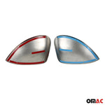 Spiegelkappen Spiegelabdeckung für Seat Leon 2009-2012 Edelstahl Chrom 2tlg
