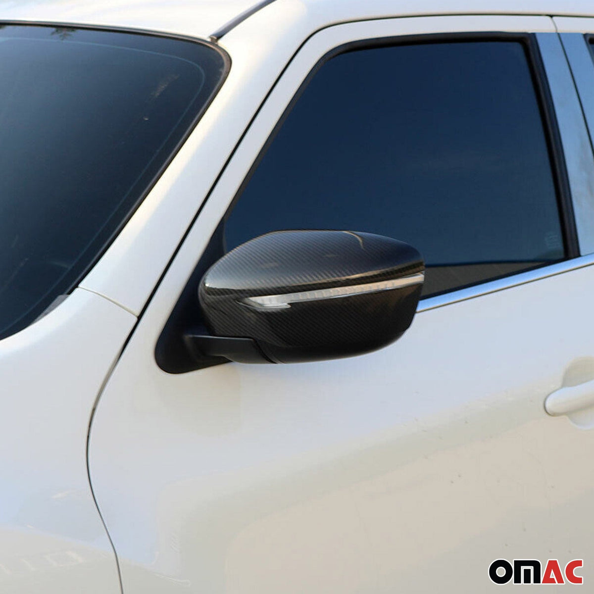 Spiegelkappen Spiegelabdeckung für Nissan Qashqai J11 2014-21 Kohlefaser Carbon