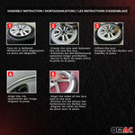 4x Weißwandringe Weißwandreifen 15 Zoll Weiß Echt Gummi Auto Tuning