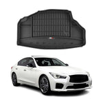 OMAC Gummi Kofferraumwanne für Infinity Q50 2014-18 Hybrid Laderaumwanne Schwarz
