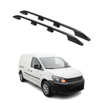 Dachreling Dachgepäckträger für VW Caddy Maxi 2010-2015 L2 Langer  Alu Schwarz
