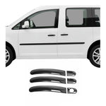 Türgriff Blende Türgriffkappen für VW Caddy 2003-2015 3-Tür Edelstahl Dunkel 6x