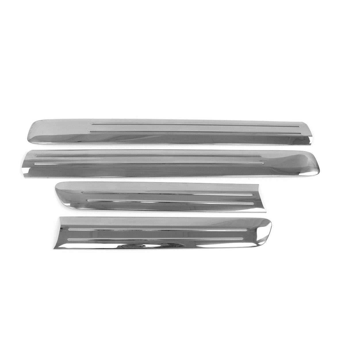 Seitentürleiste Türleisten Türschutzleiste für Fiat Doblo 2006-2010 Edelstahl 4x