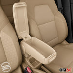 Mittelarmlehne Armlehne Mittelkonsole für Ford Focus 2004-2010 PU-Leder Beige