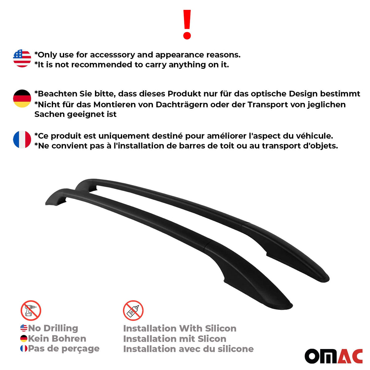 Alu Dachreling Relingträger für Skoda Rapid Spaceback 2013-2019 Schwarz
