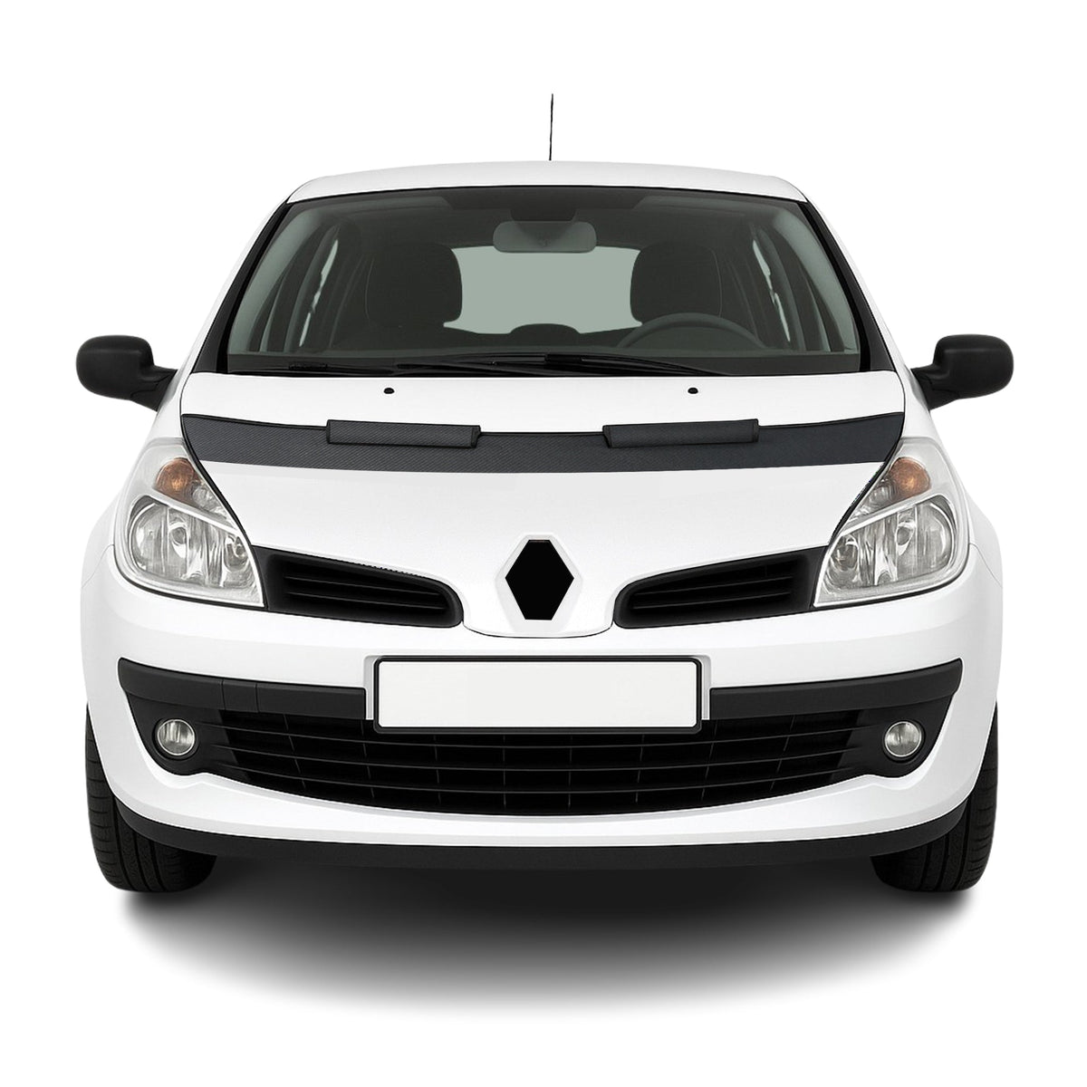 Haubenbra Steinschlagschutz Bonnet Bra für Renault Clio 2005-2008 Carbon Halb