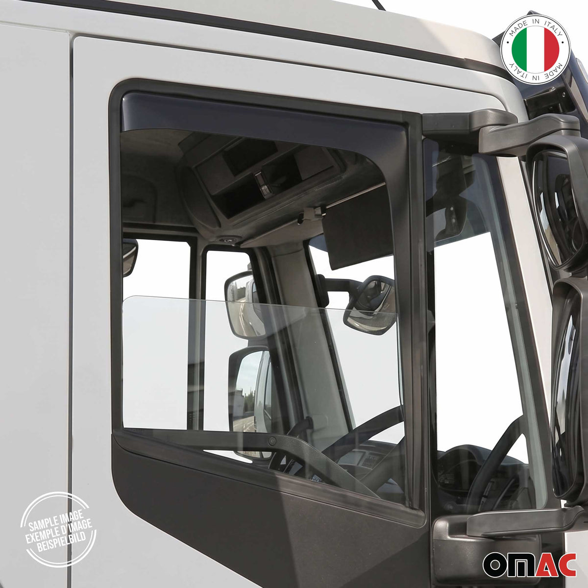 Windabweiser Regenabweiser für Mercedes Atego 2000-2012 2 Trg Dunkel Acryl 2tlg