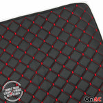 Kofferraumwanne Kofferraummatte PU-Leder für Dacia Duster 2010-2017 Schwarz Rot