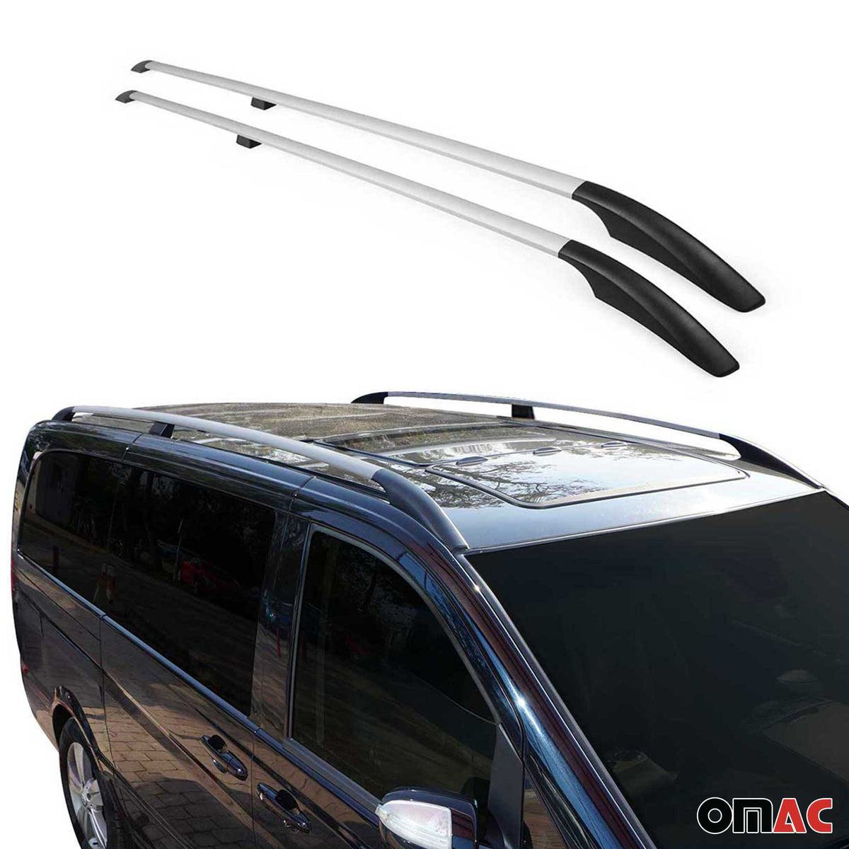 Dachreling Dachgepäckträger Relingträger für VW Touareg 7L 2002-2010 Alu Silber