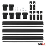 Dachträger für VW T5 T6 Transporter Multivan Caravelle 2003-2024 75kg Schwarz 3x