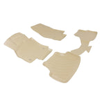 Fußmatten 3D Gummimatten für Audi Q2 2017-2026 Gummi TPE Beige 4tlg