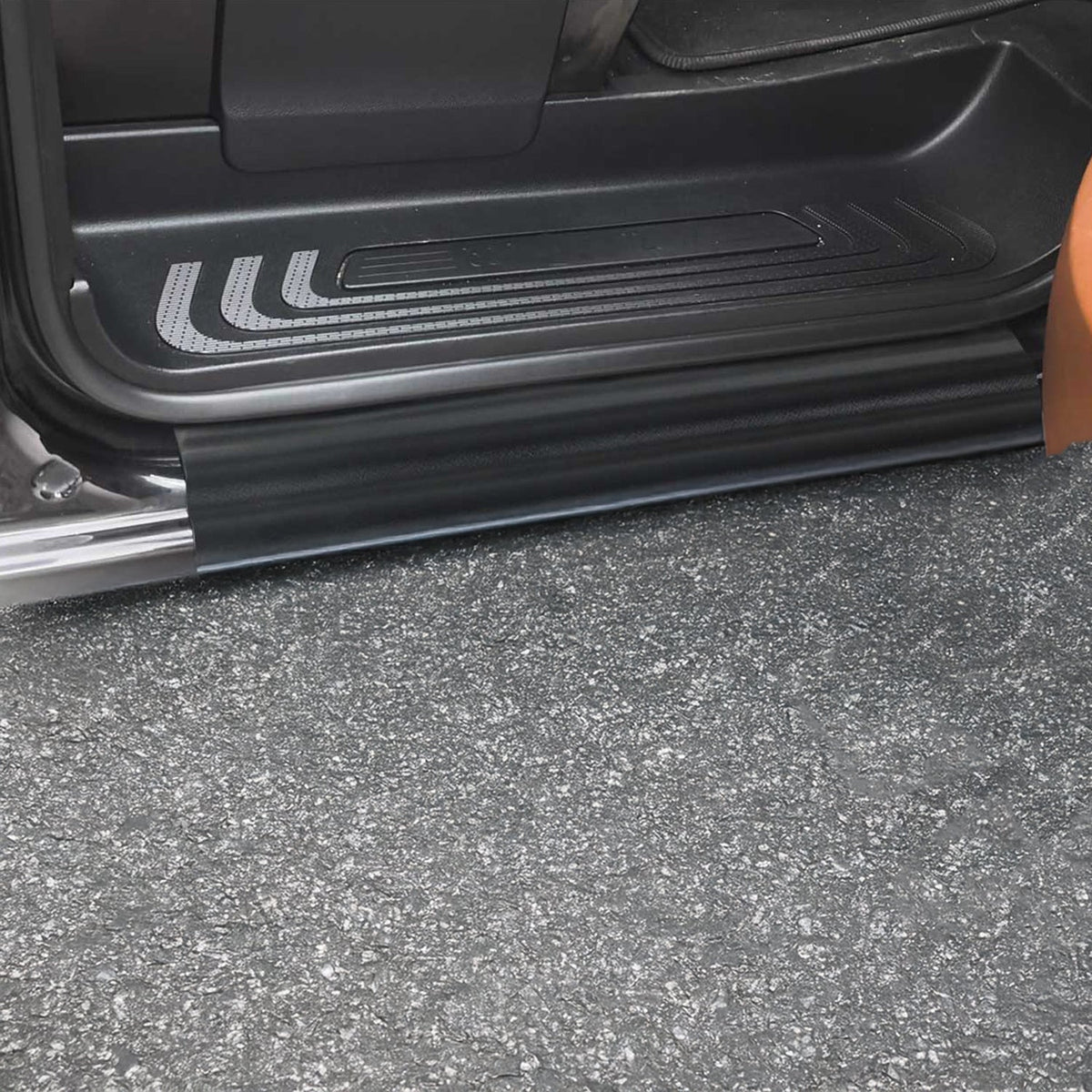 Einstiegsleisten Türschweller für Mercedes Vito W639 2003-2014 Gummi Schwarz 2x