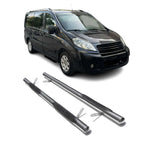 Edelstahl Trittbretter Schwellerrohre für Fiat Scudo 2007-2016 Edelstahl Silber