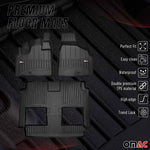 OMAC Gummi Fußmatten für Dodge Grand Caravan/Grand Voyager 08-20 Premium Schwarz