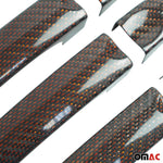 Türgriff Blende Carbon für VW Transporter T5 2003-2015 Kohlefaser Rot 6tlg