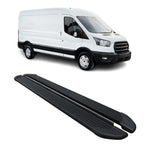 Trittbretter Seitenschweller für Ford Transit 2015-2026 L3 Aluminium Schwarz 2x